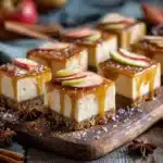 Apple Cider Caramel Cheesecake Bars - featured image