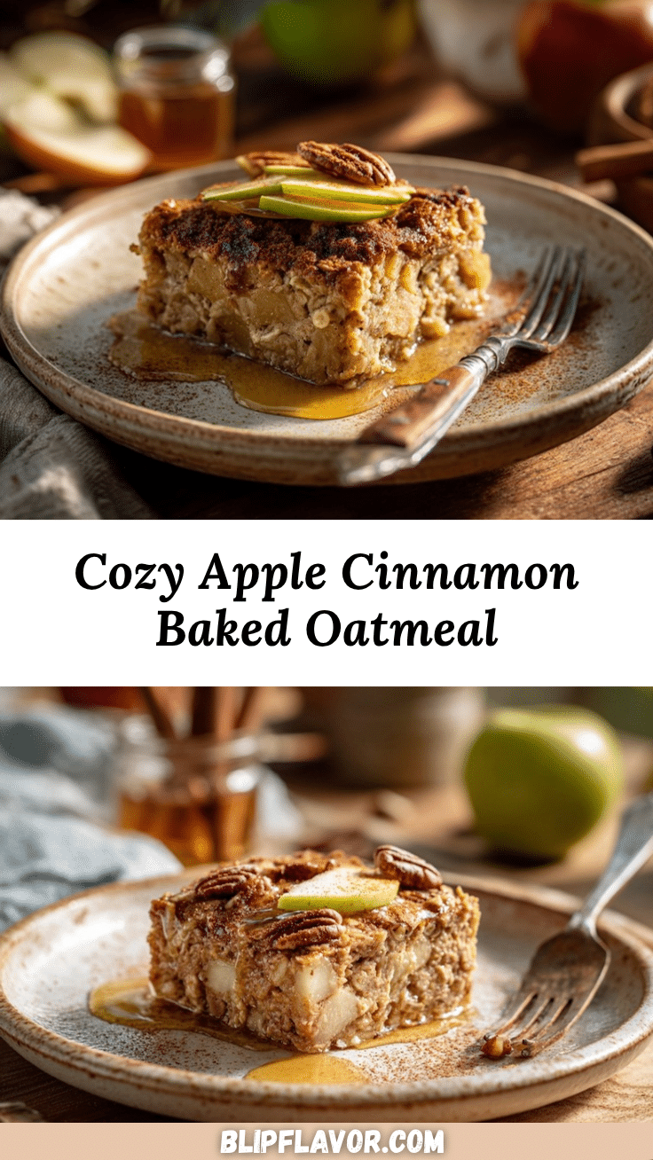 apple cinnamon baked oatmeal recipe