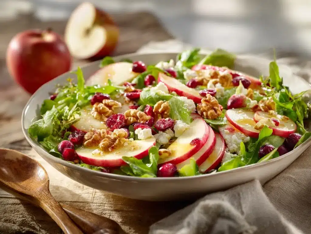 apple cranberry walnut salad - featured image