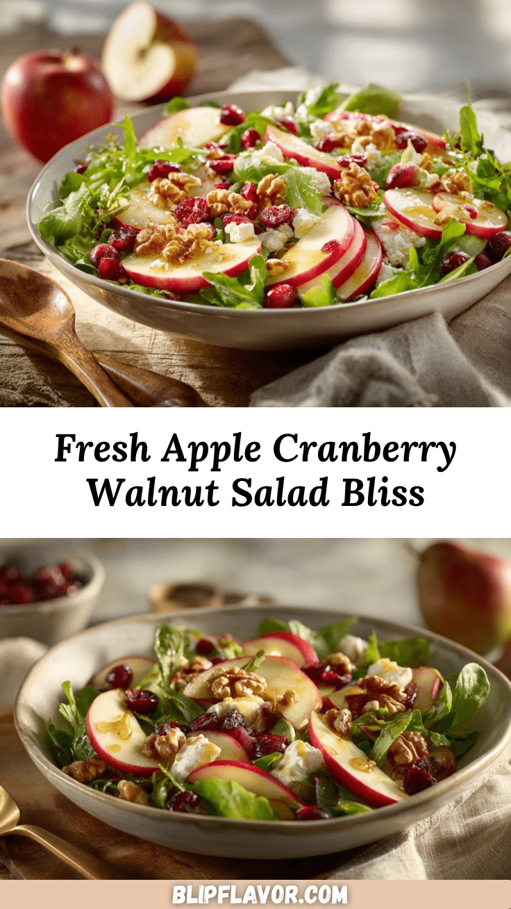 apple cranberry walnut salad recipe