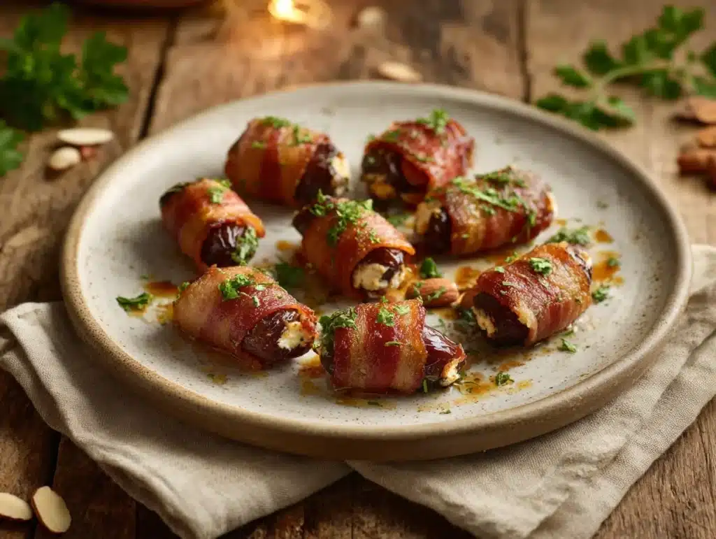 bacon-wrapped dates - featured image