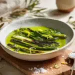 charred scallion and herb oil - featured image