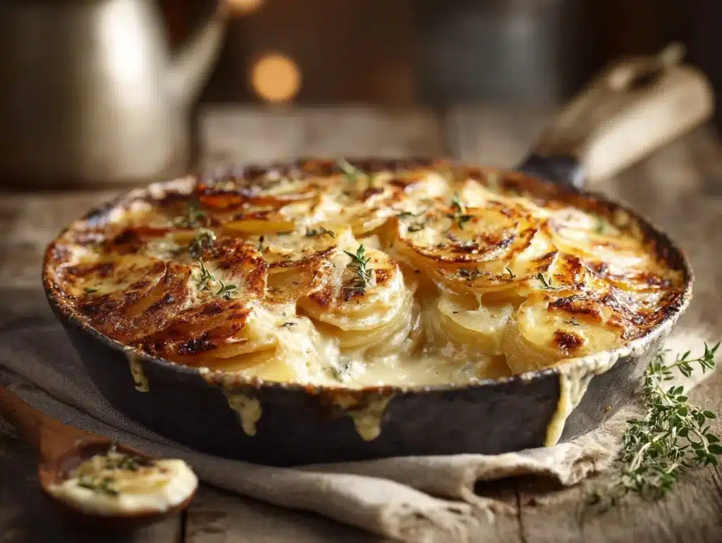 cheesy potato gratin dauphinoise - featured image