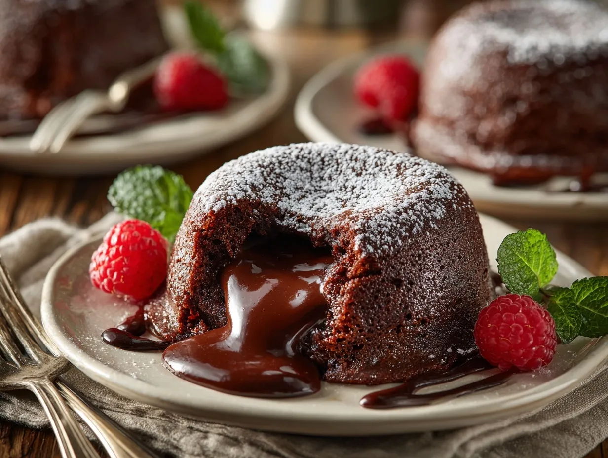 chocolate lava cakes preparation steps