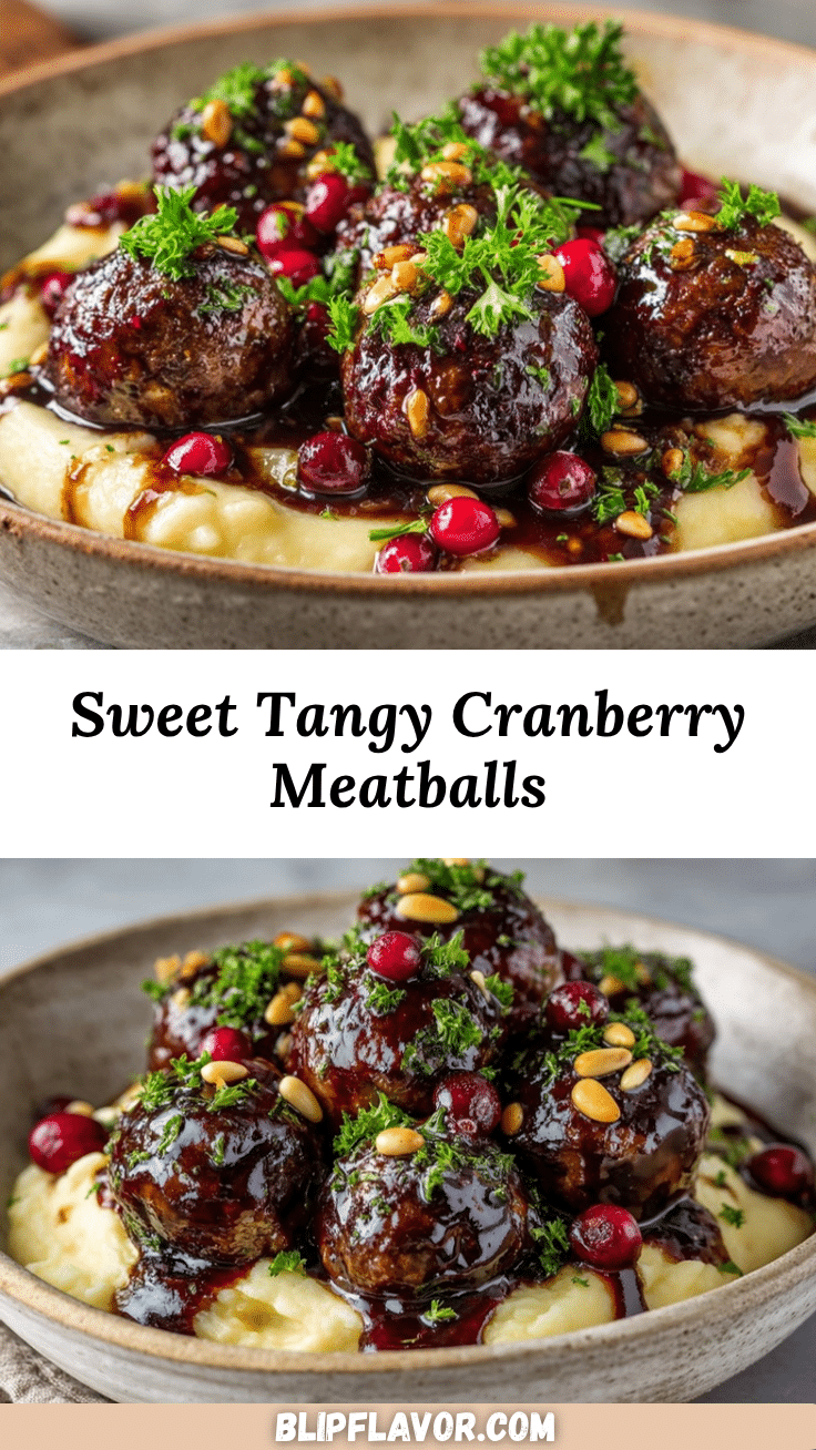 cranberry balsamic meatballs recipe