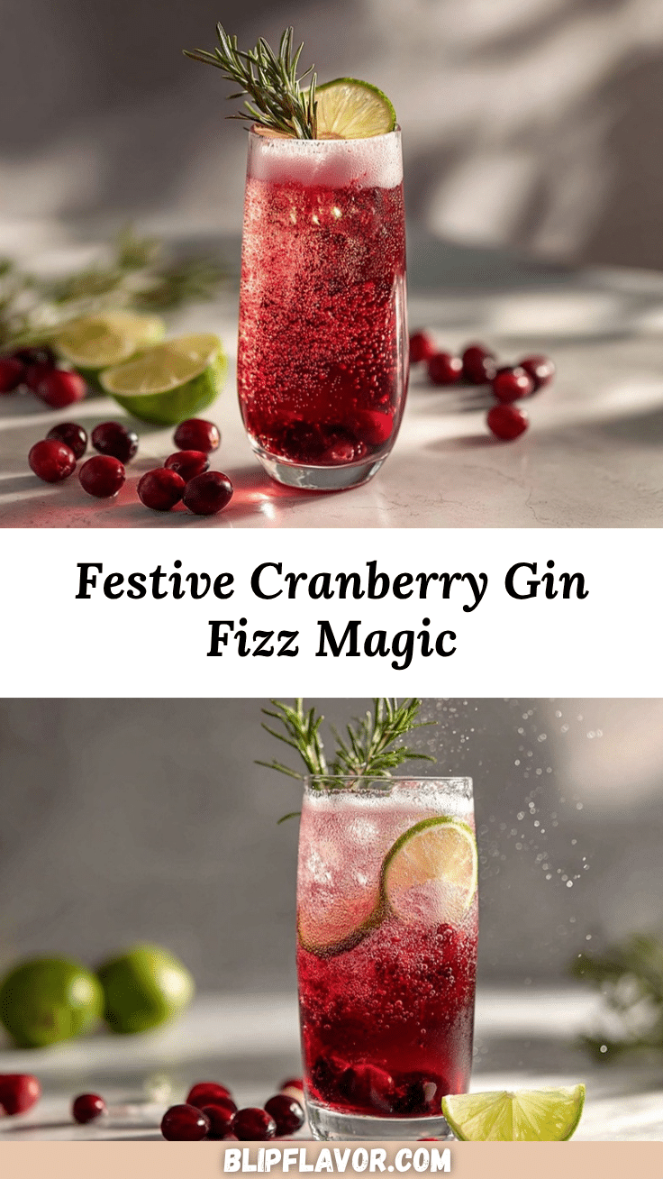 Cranberry Gin Fizz recipe