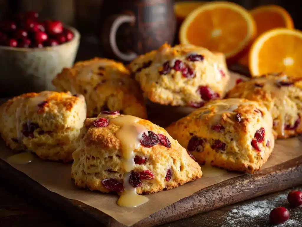 cranberry orange scones - featured image