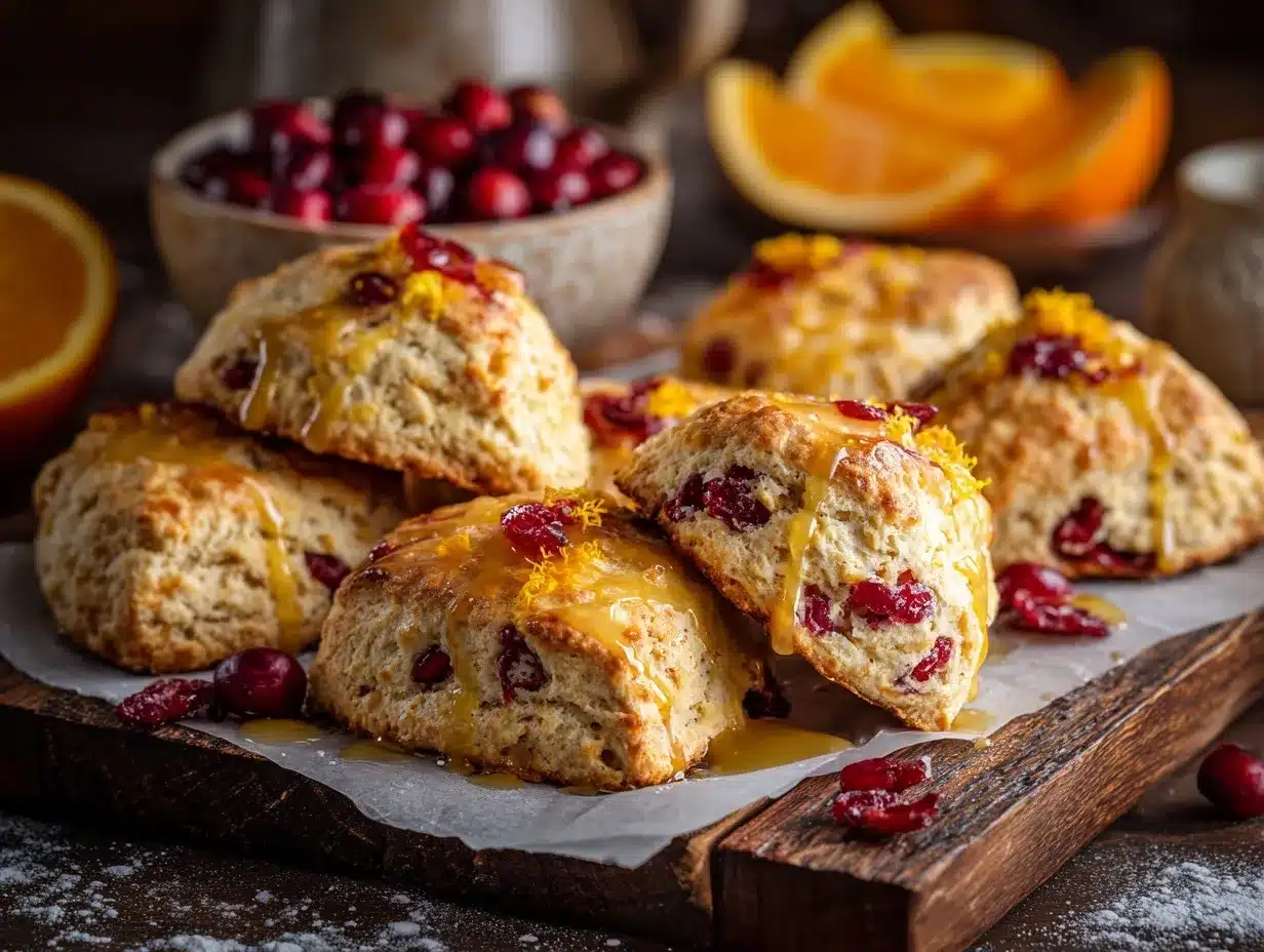 cranberry orange scones preparation steps