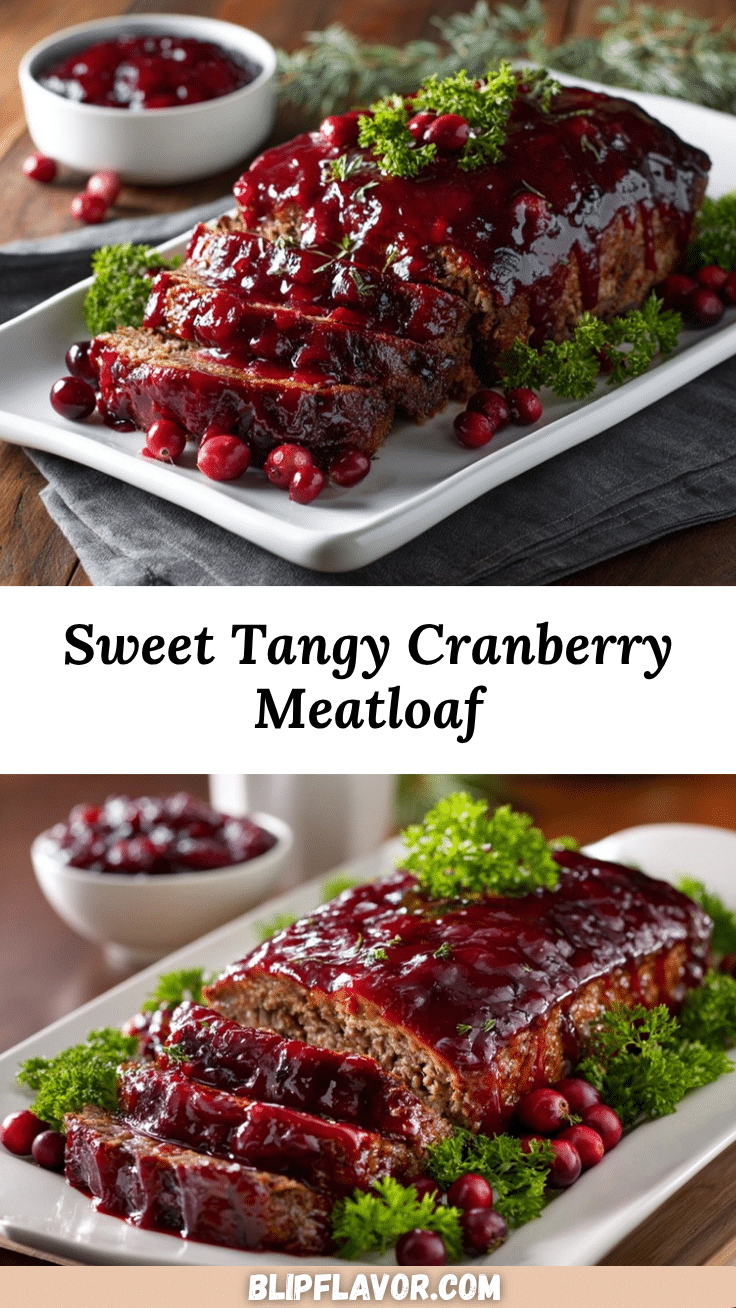 cranberry sauce glazed meatloaf recipe