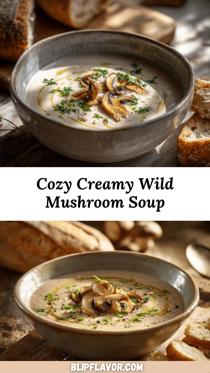 creamy wild mushroom soup recipe