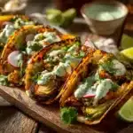 crispy brussels sprout tacos - featured image
