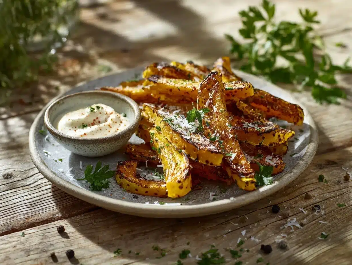 delicata squash fries preparation steps