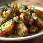 garlic herb roasted fingerling potatoes - featured image