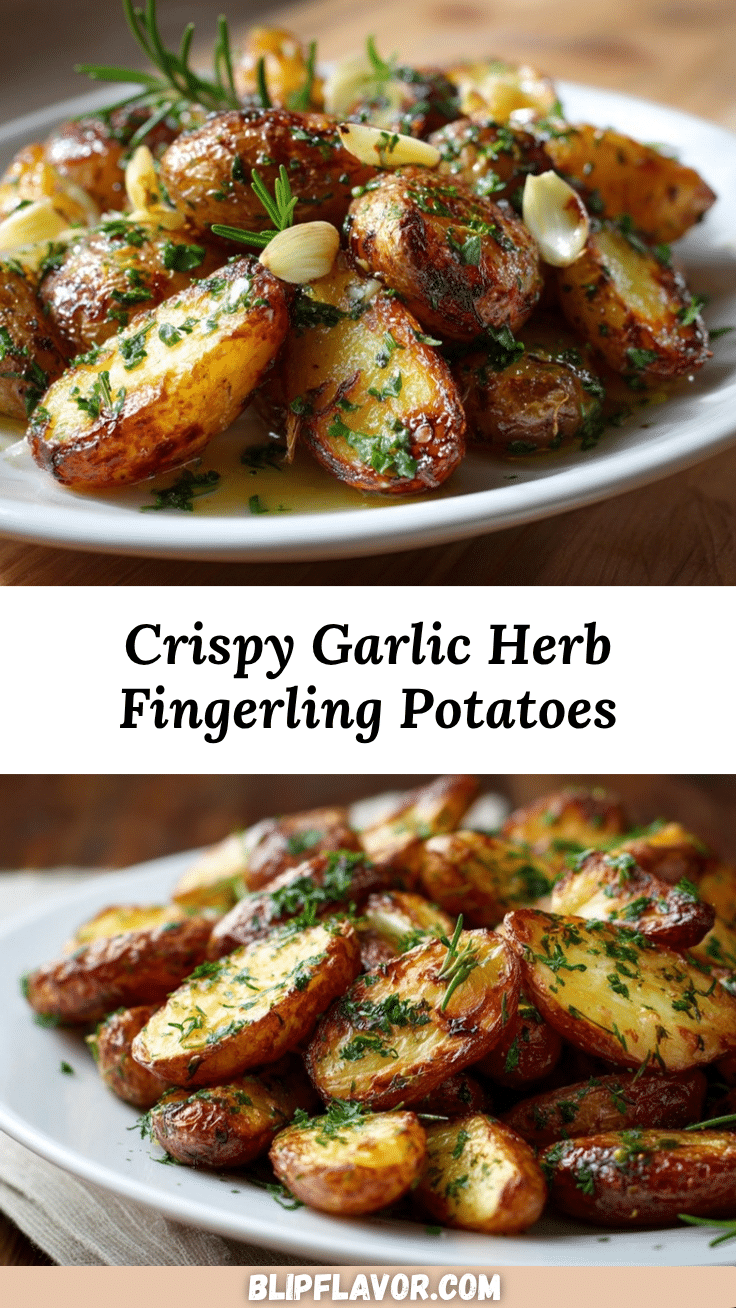 garlic herb roasted fingerling potatoes recipe