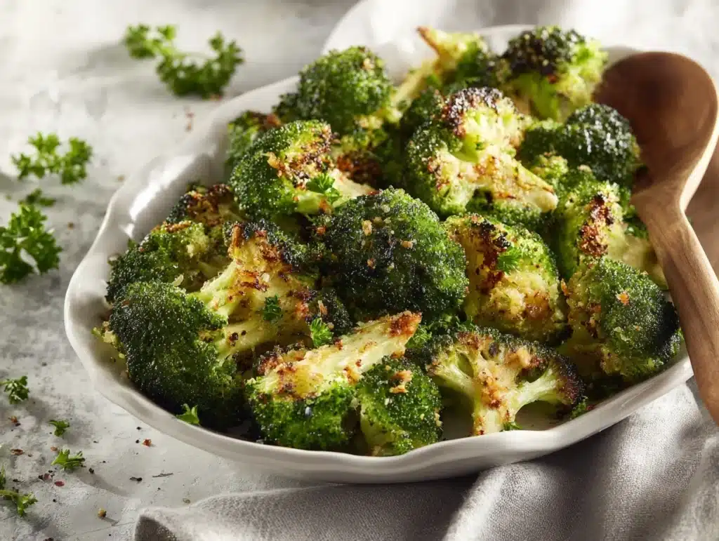 Garlic Parmesan Roasted Broccoli - featured image