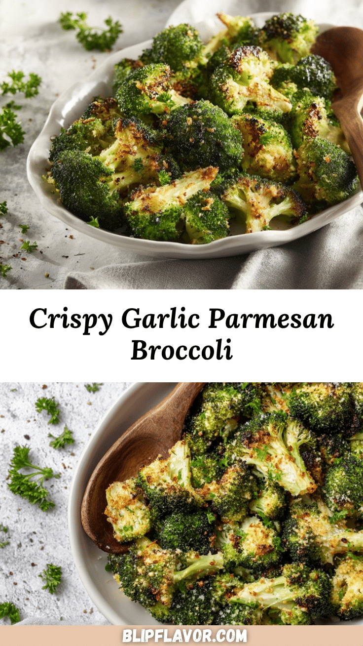 Garlic Parmesan Roasted Broccoli recipe