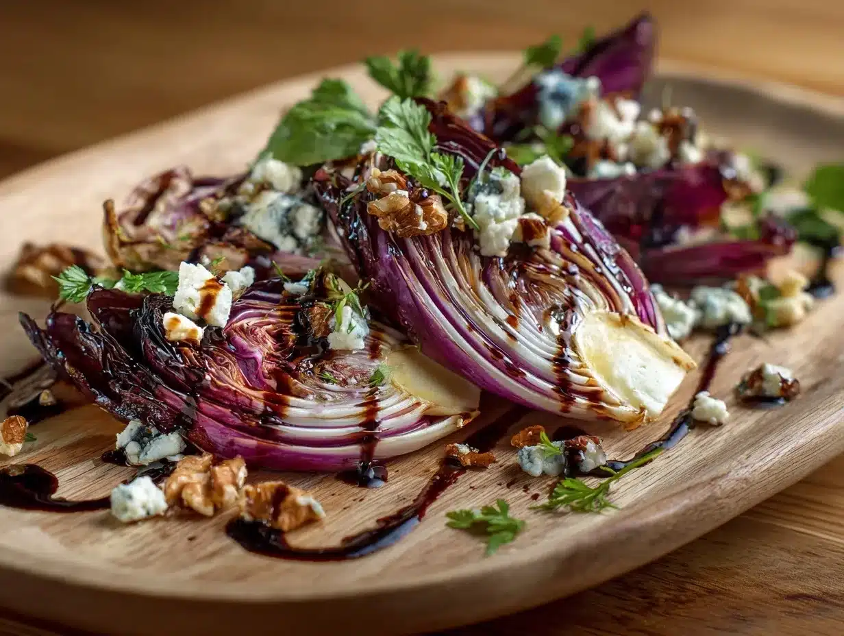 grilled radicchio preparation steps