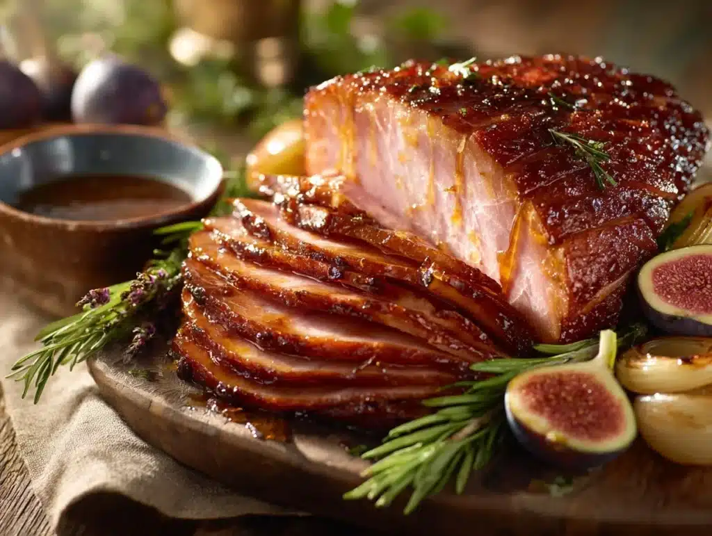 Honey Balsamic Glazed Ham - featured image