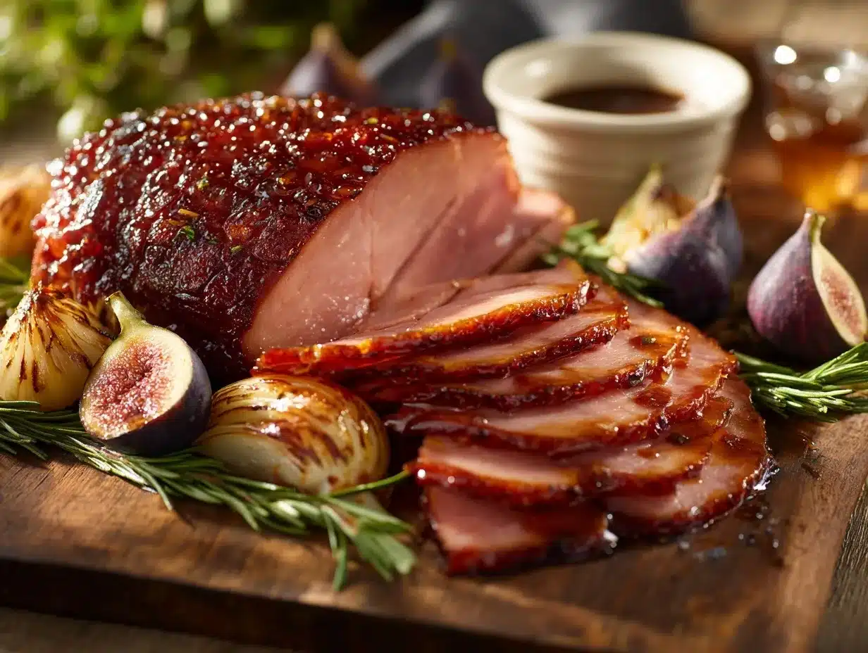 Honey Balsamic Glazed Ham preparation steps