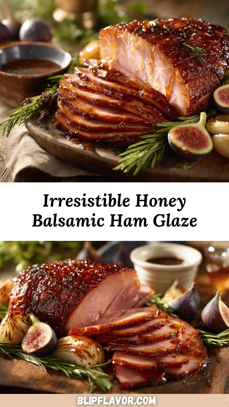 Honey Balsamic Glazed Ham recipe