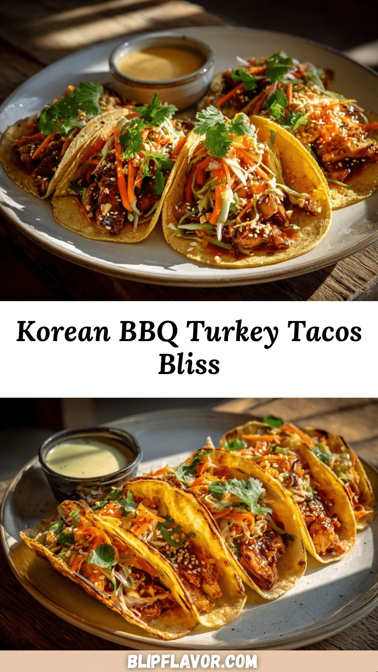 Korean BBQ turkey tacos recipe