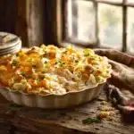 leftover turkey noodle casserole - featured image