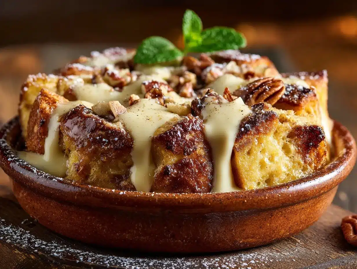 maple bourbon bread pudding preparation steps