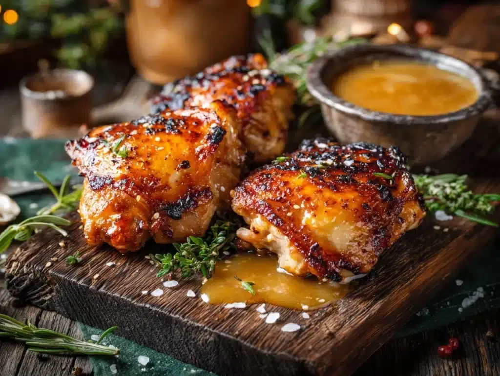miso-glazed turkey thighs - featured image