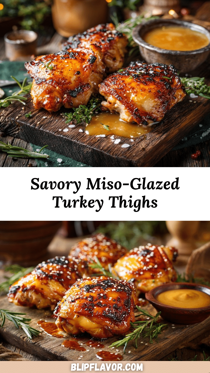 miso-glazed turkey thighs recipe