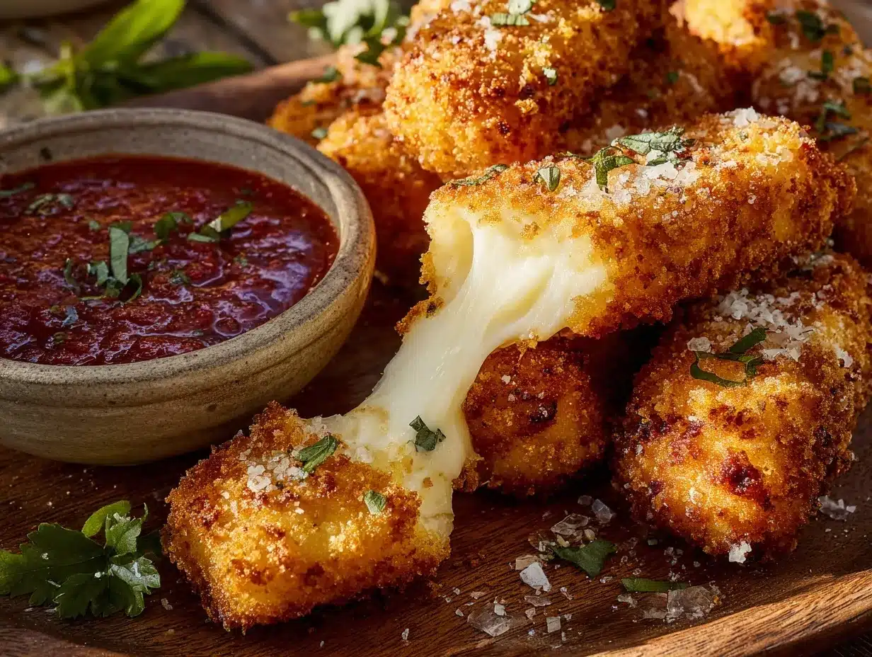 mozzarella sticks recipe preparation steps
