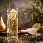 Pear and Thyme Champagne Cocktail - featured image
