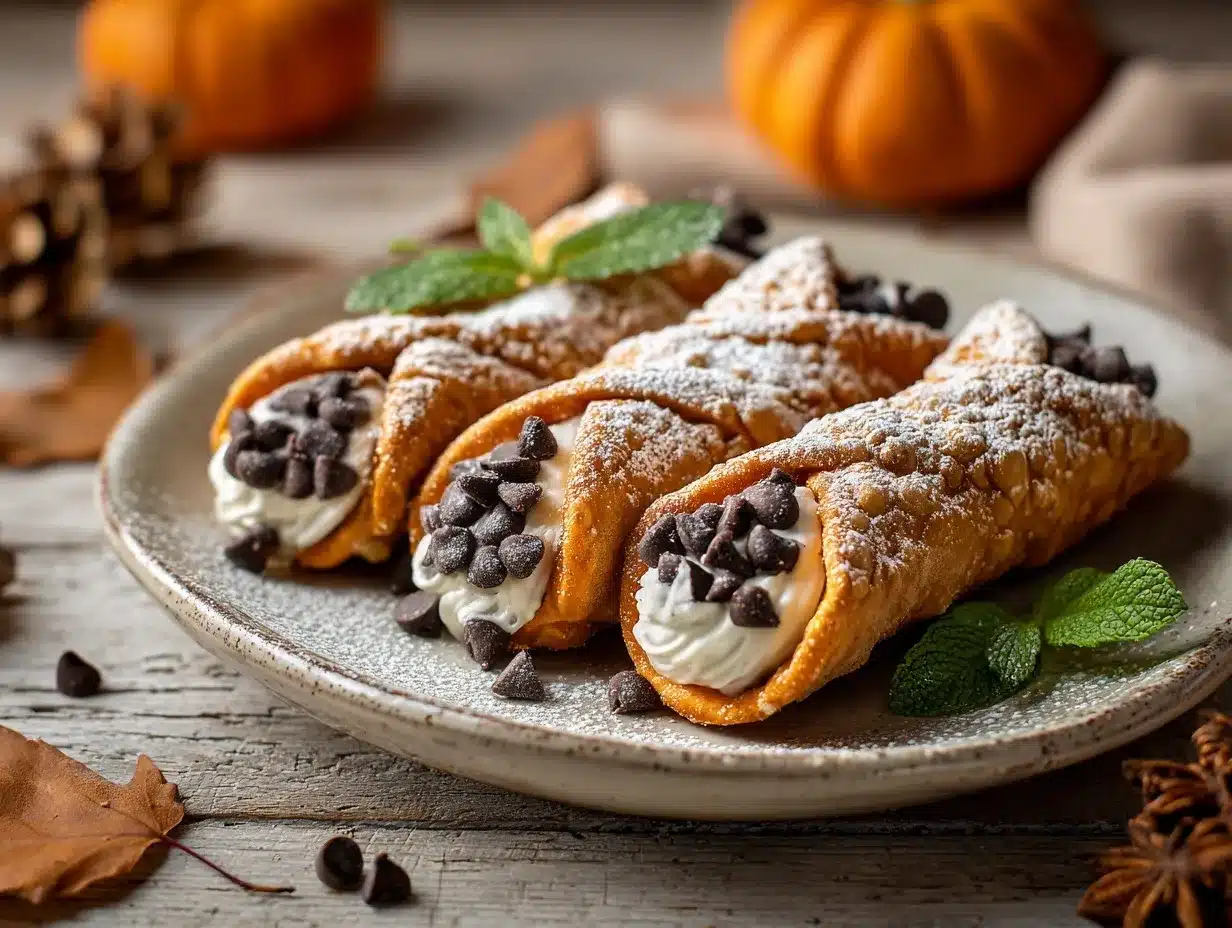 pumpkin cannoli preparation steps