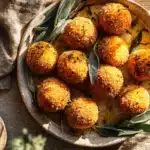 pumpkin sage arancini - featured image