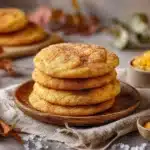 pumpkin snickerdoodle cookies - featured image
