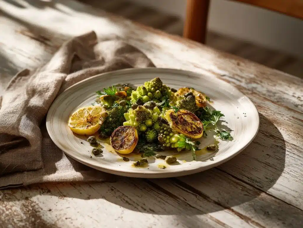 roasted romanesco - featured image