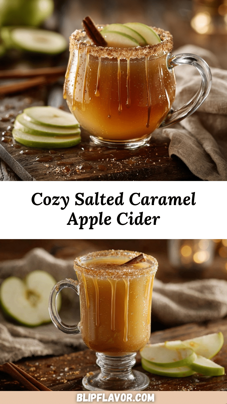 salted caramel apple cider cocktail recipe