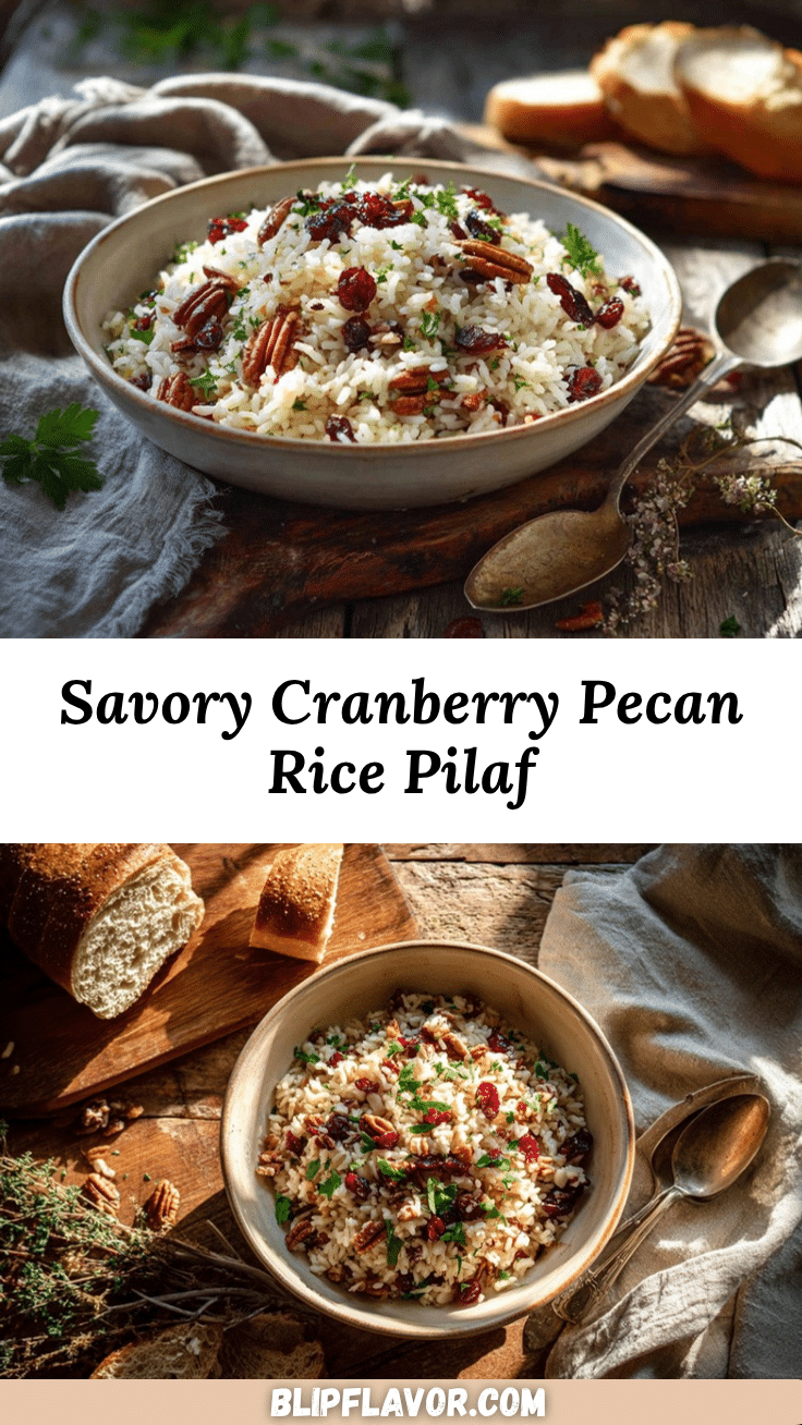 savory cranberry pecan rice pilaf recipe
