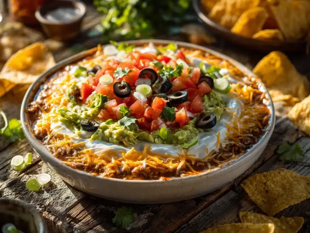 Seven Layer Taco Dip - featured image