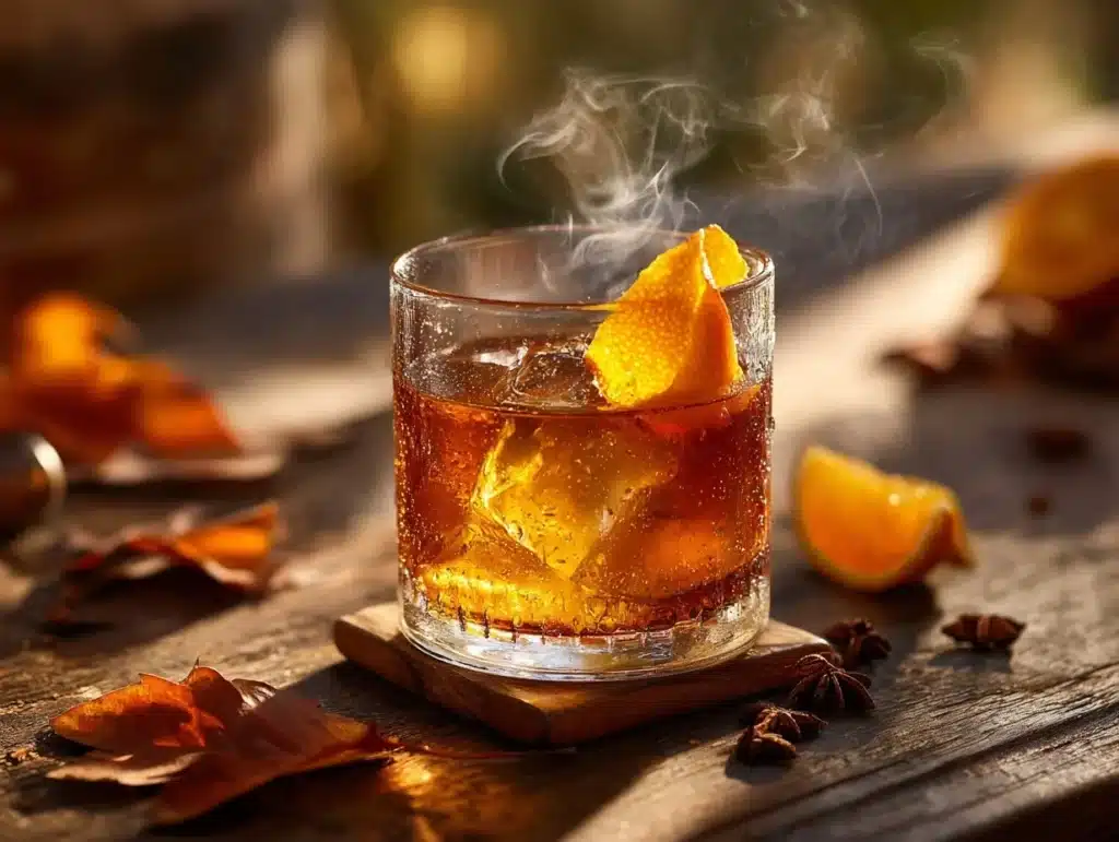 smoked maple old fashioned - featured image