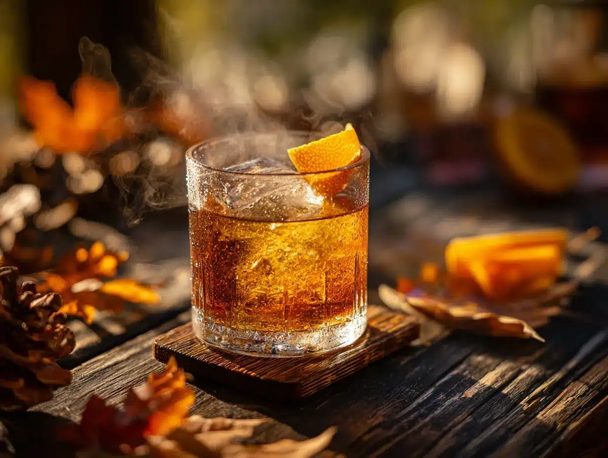 smoked maple old fashioned preparation steps