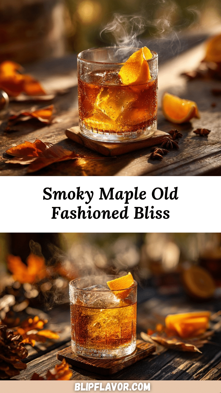smoked maple old fashioned recipe