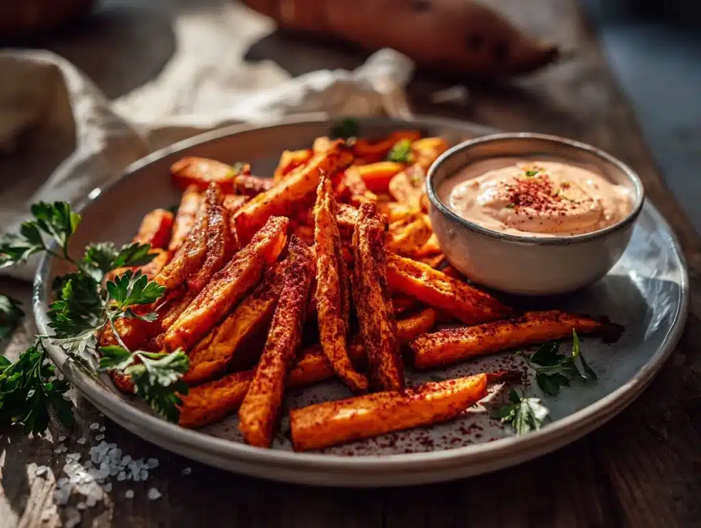 smoked paprika sweet potato fries - featured image