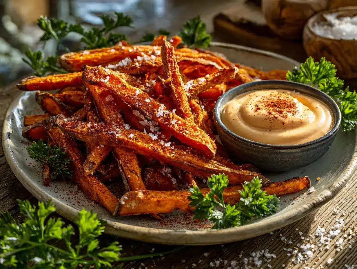 smoked paprika sweet potato fries preparation steps