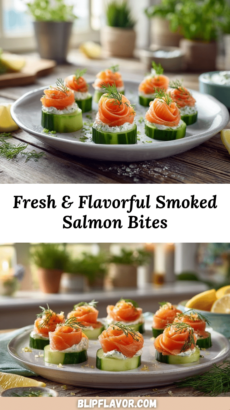smoked salmon cucumber bites recipe