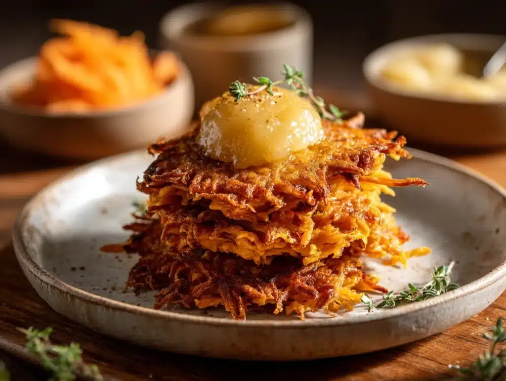sweet potato latkes - featured image