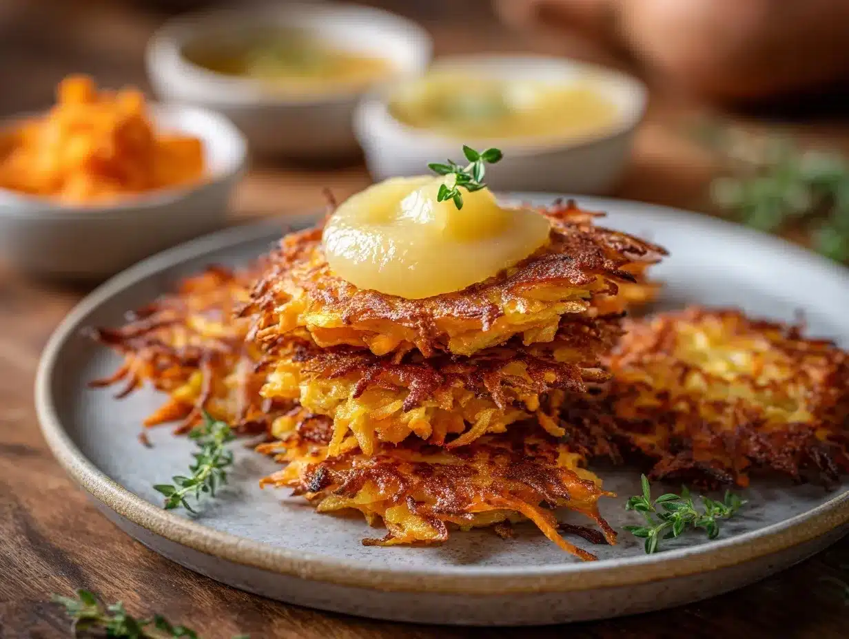sweet potato latkes preparation steps