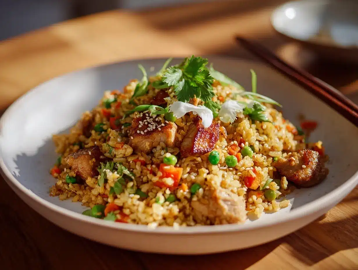 turkey fried rice preparation steps