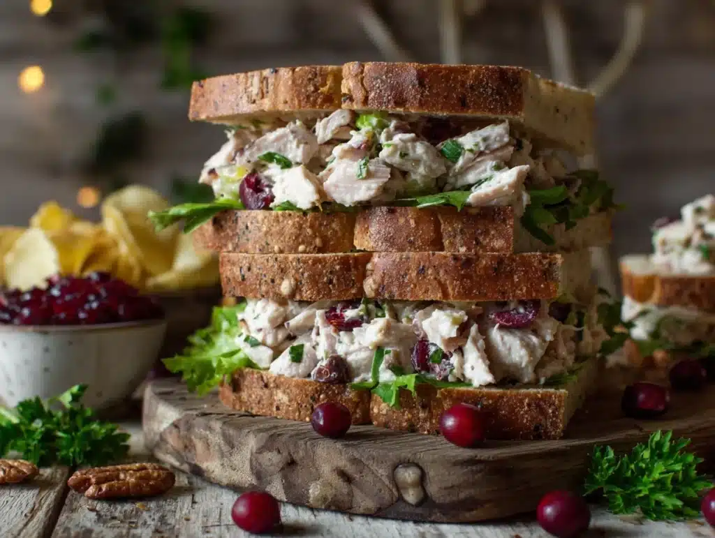 turkey salad sandwiches - featured image