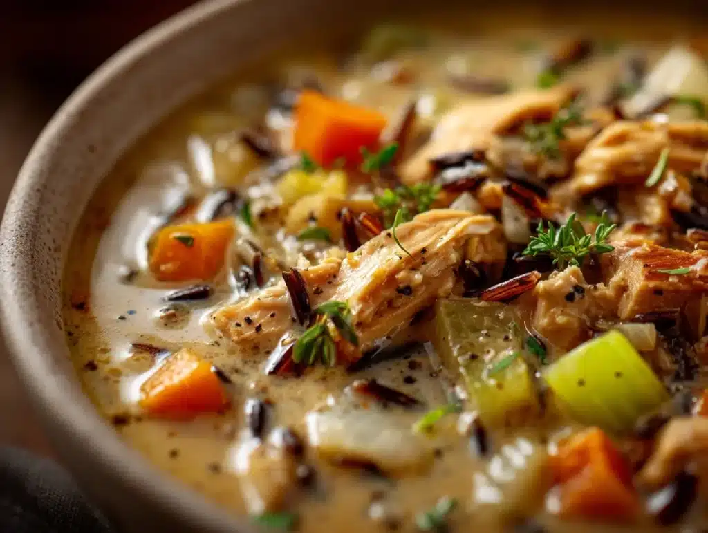 turkey wild rice soup - featured image