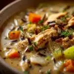 turkey wild rice soup - featured image